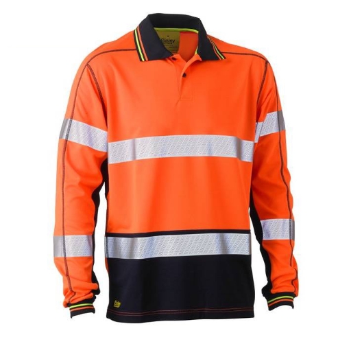 Picture of Bisley, Taped Hi Vis Polyester Mesh Polo